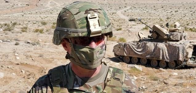 Gen. Jim McConville observes training at Fort Irwin.