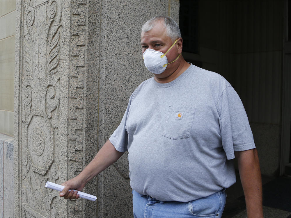 State Rep. Larry Householder, pictured leaving the federal courthouse after an initial hearing on July 21, was removed and replaced as Ohio House Speaker following his indictment on Thursday.