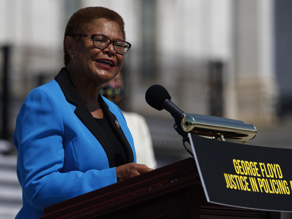 California Rep. Karen Bass was catapulted onto the national stage leading Democrats on police reform. Now she is a contender to be Joe Biden's running mate.