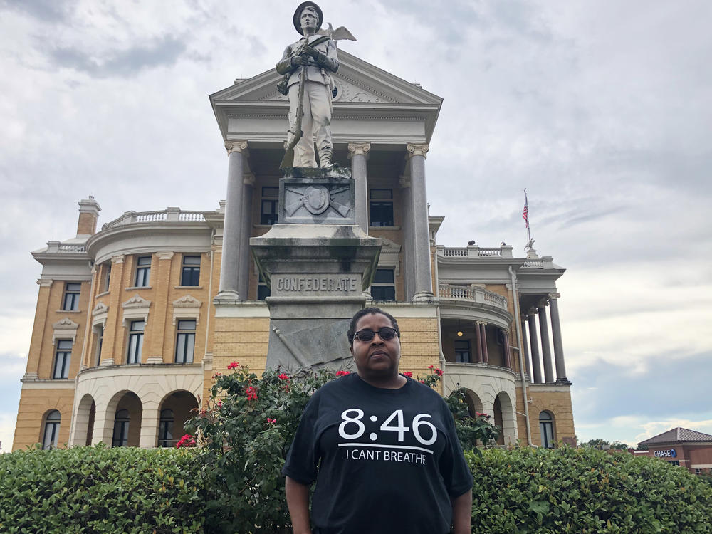 Demetria McFarland, a teacher who is spearheading the move to relocate the Confederate statue, says growing up in Marshall, Texas, 