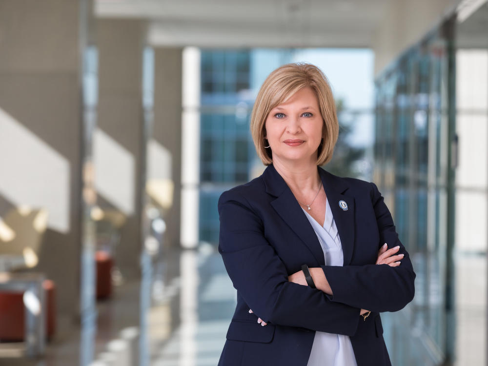 LouAnn Woodward, who leads the University of Mississippi Medical Center, supports a statewide mask mandate. But she says state leaders are 