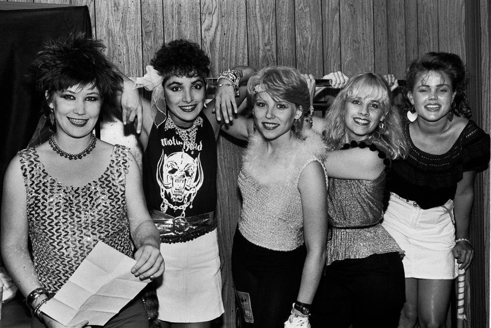 The Go-Go's backstage in Rockford, Ill.