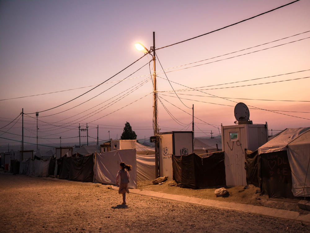 About 200,000 displaced Yazidis are in camps in the Kurdistan Region of Iraq. Many are waiting for help to rebuild homes damaged or destroyed by ISIS in 2014.