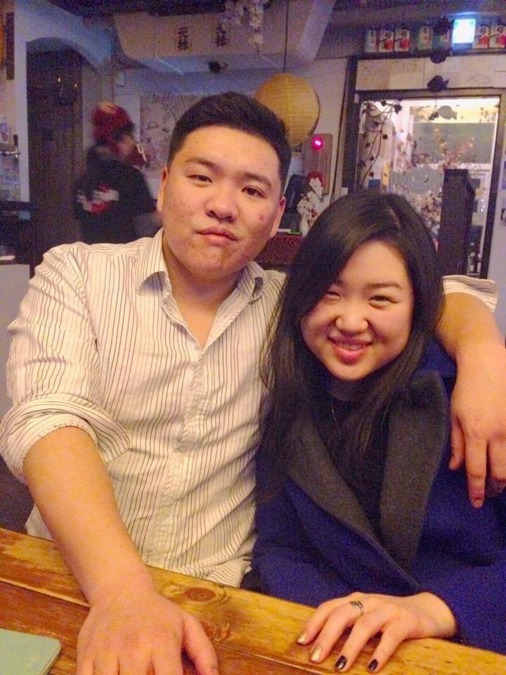 Siblings Sam and Esther Chong, founders of Our Community Dinner Table in Palisades Park, N.J.