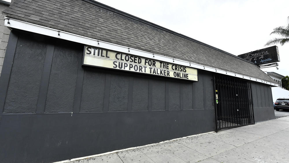 The Satellite in LA, which has remained closed since the beginning of the pandemic, photographed on April 8, 2020.