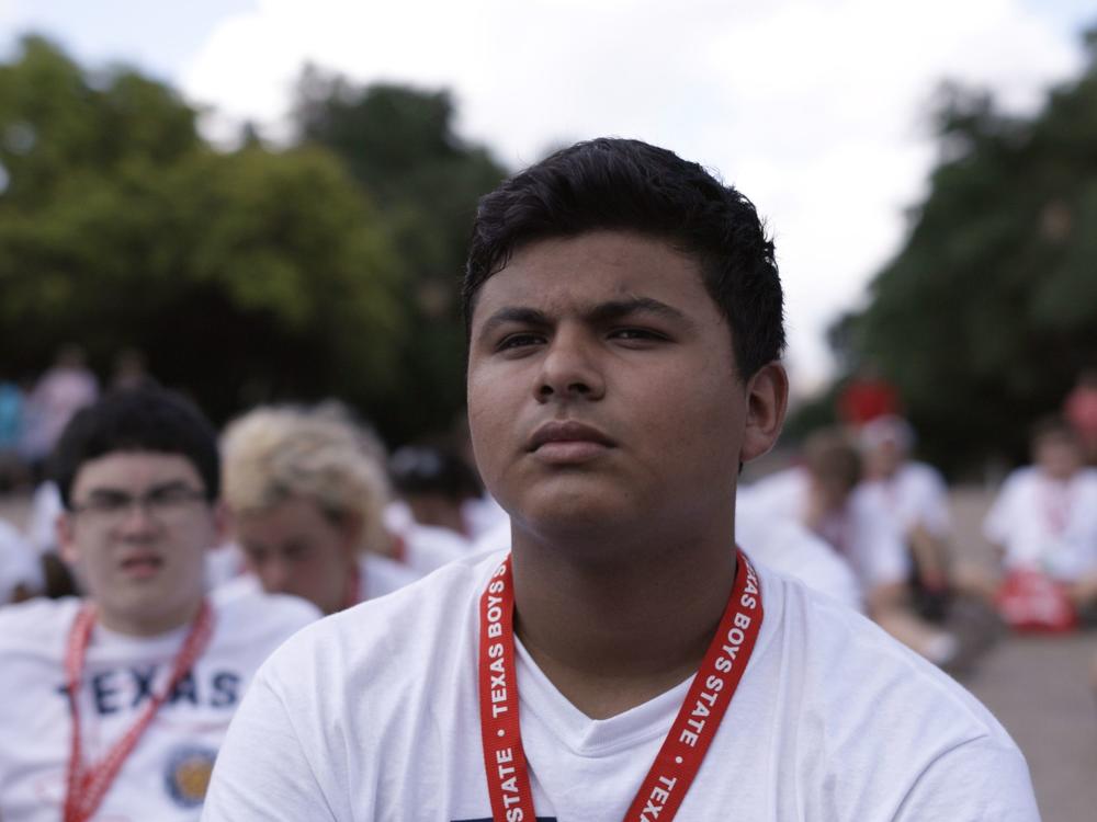 Steven Garza is the underdog in the mock-race for governor in the documentary <em>Boys State. </em>He counts Bernie Sanders among his political heroes.
