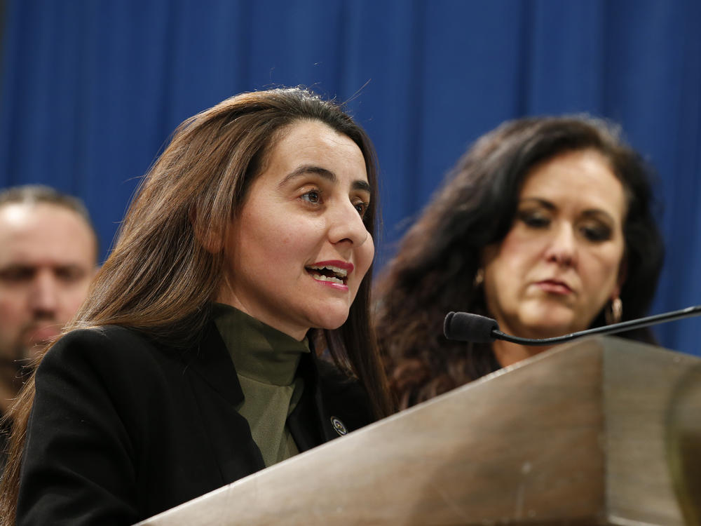 California Assembly member Monique Limón (foreground) introduced a bill to create a financial watchdog agency for the state.