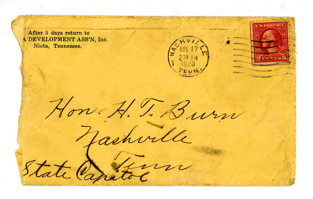 The envelope that contained the <a href=