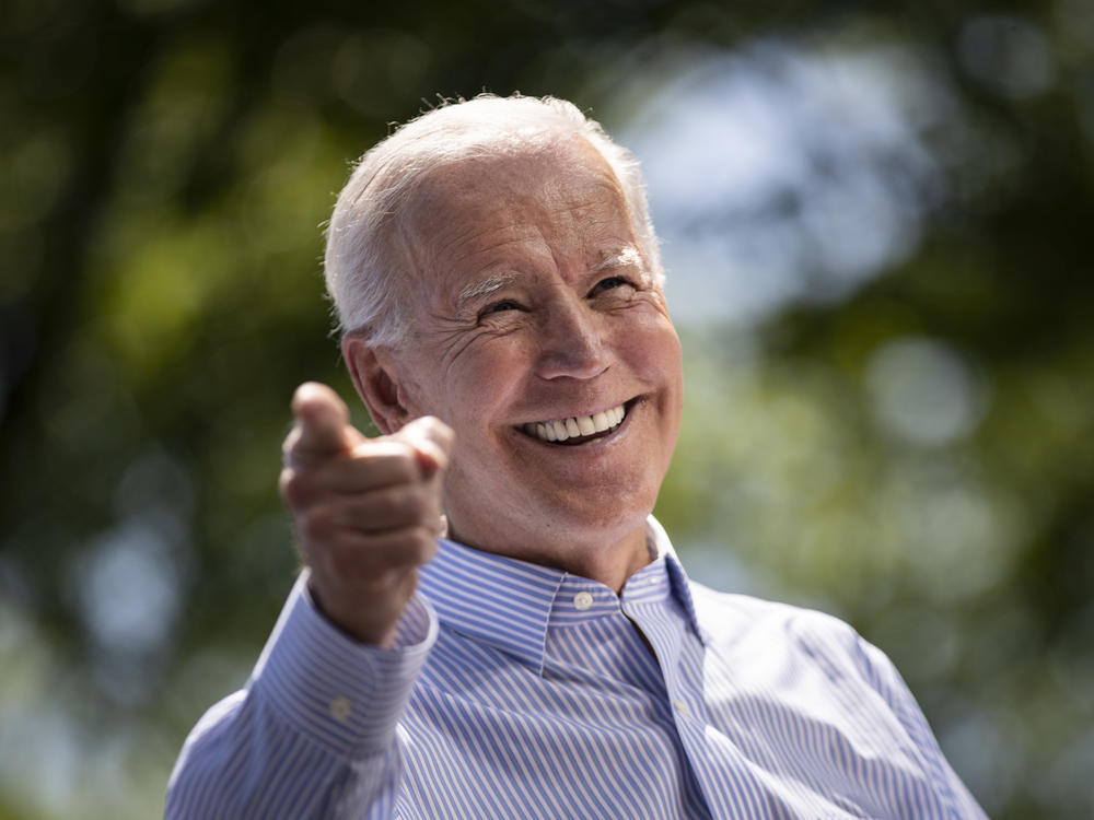 Former Vice President Joe Biden speaks during a campaign kickoff rally on May 18, 2019, in Philadelphia. For the first time in a decade, Wall Street's deep-pocketed donors are giving more money to Democrats than Republicans.