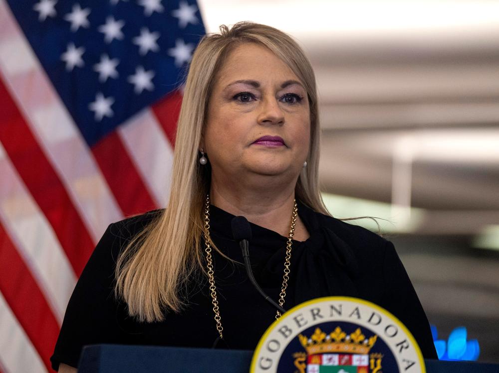 Puerto Rico Gov. Wanda Vázquez, pictured in June, admitted defeat in a primary election Sunday.