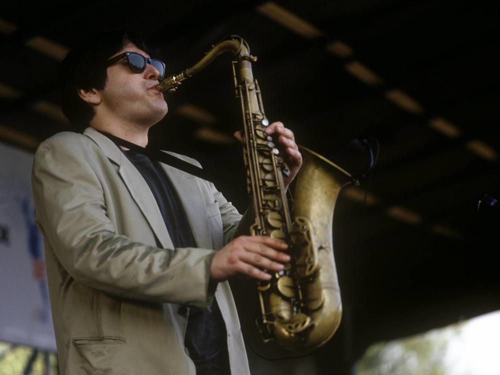 Steve Grossman, photographed while performing on July 1, 1991 in Nice, France.