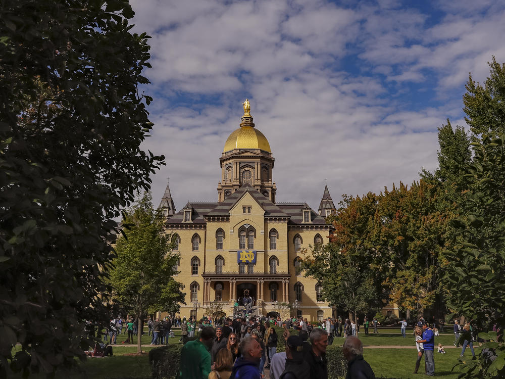 The president of the University of Notre Dame said 146 students and one staff member have tested positive for the virus since Aug. 3.