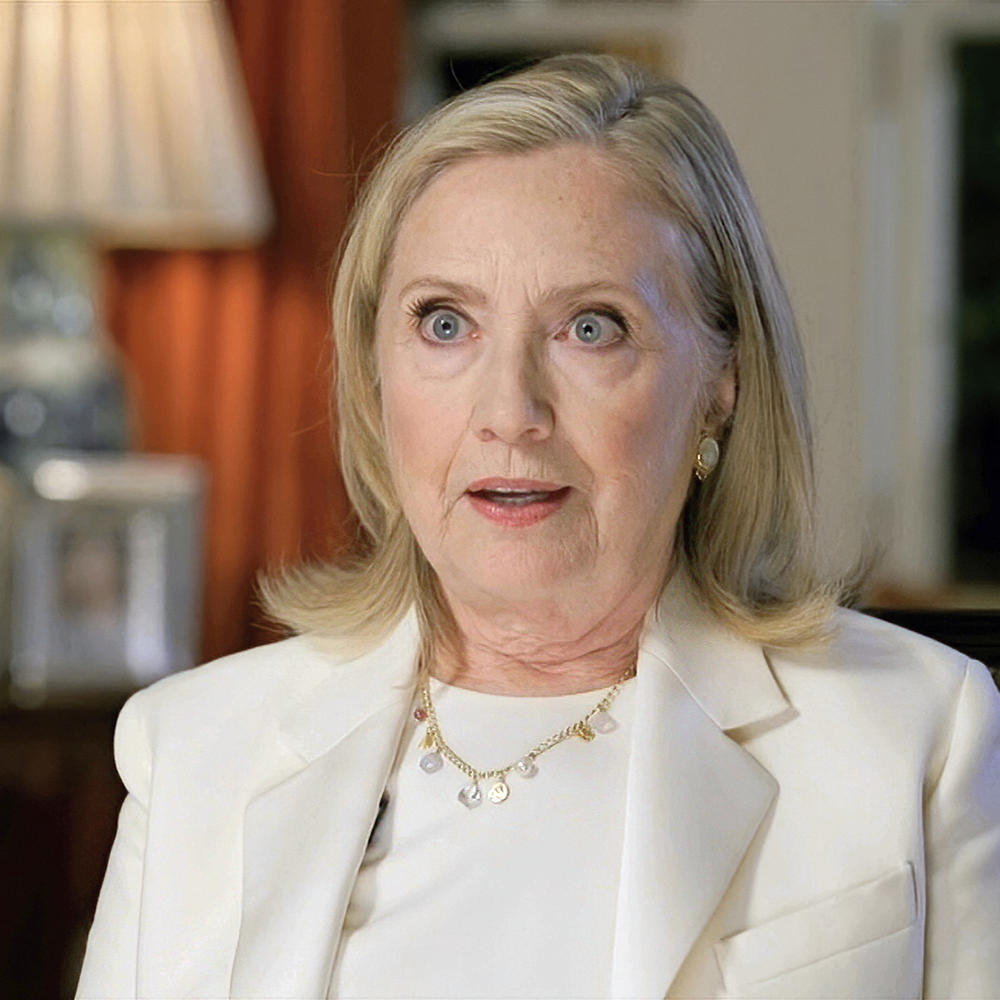 In this image from video, former Secretary of State Hillary Clinton speaks during the third night of the Democratic National Convention. She emphasized the importance of voting.