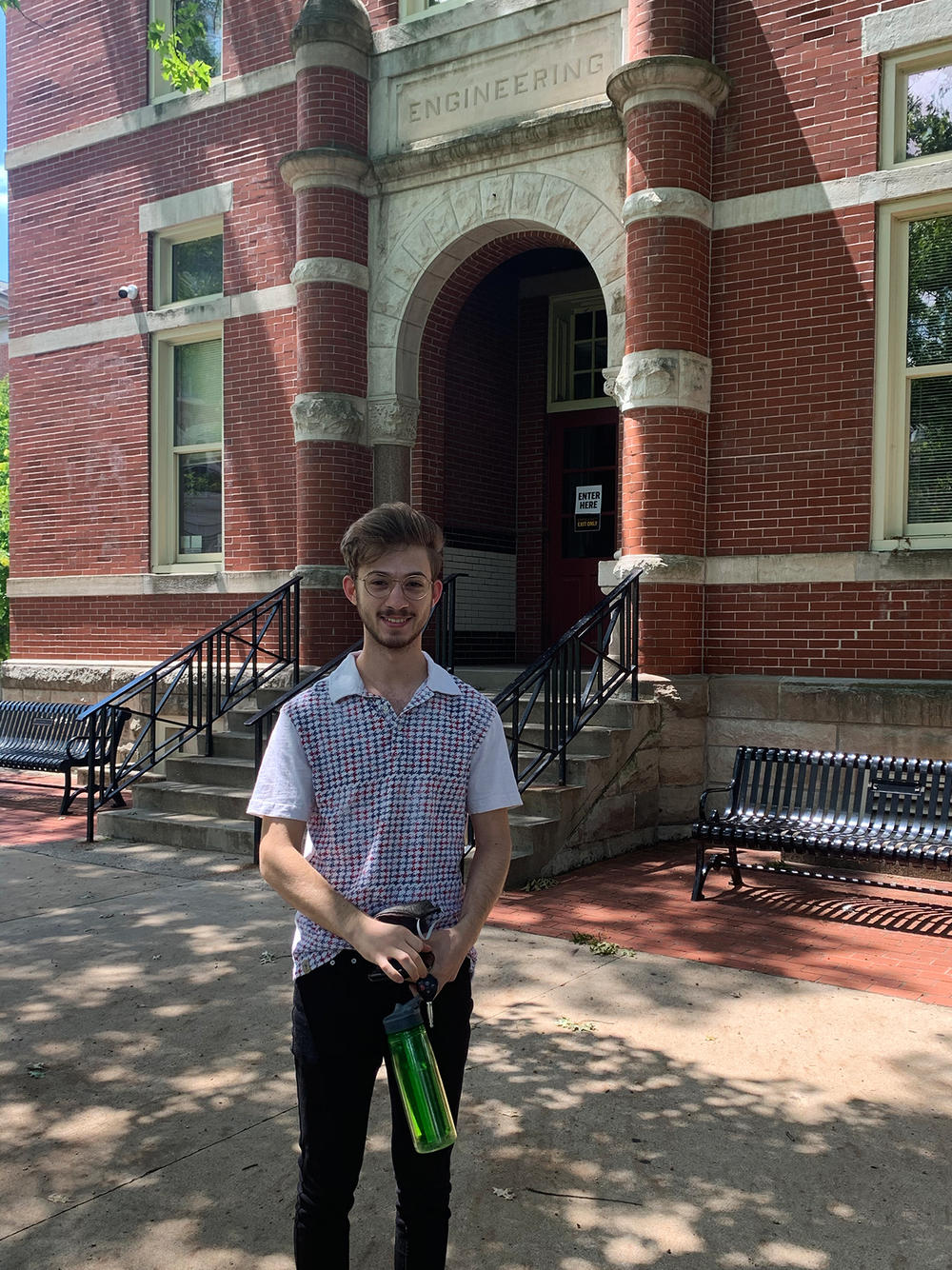 University of Missouri engineering student Yousuf El-Jayyousi is worried about attending in-person classes because he lives at home with his parents and 90-year-old grandmother.