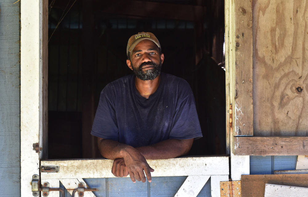 Daryl Minton moved upstate to help manage the farm last summer. He lived on a farm for part of his childhood and studied permaculture after retiring from the military.