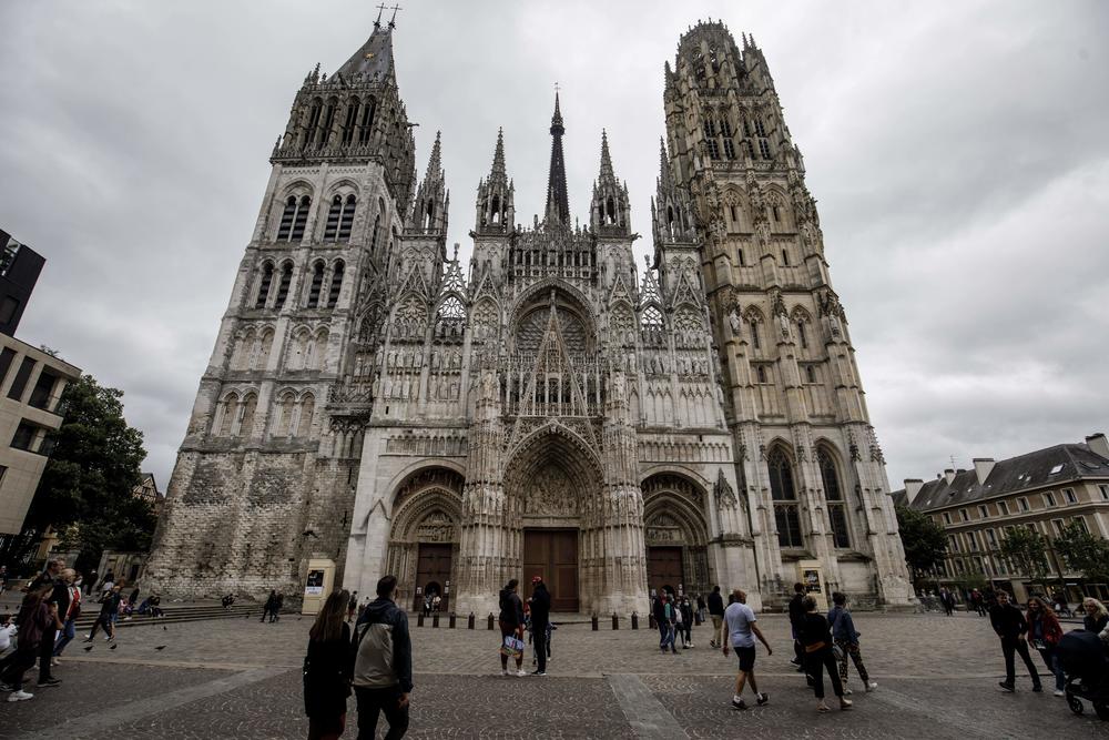 The Rouen Cathedral in northwestern France, shown here on July 4, 2020.