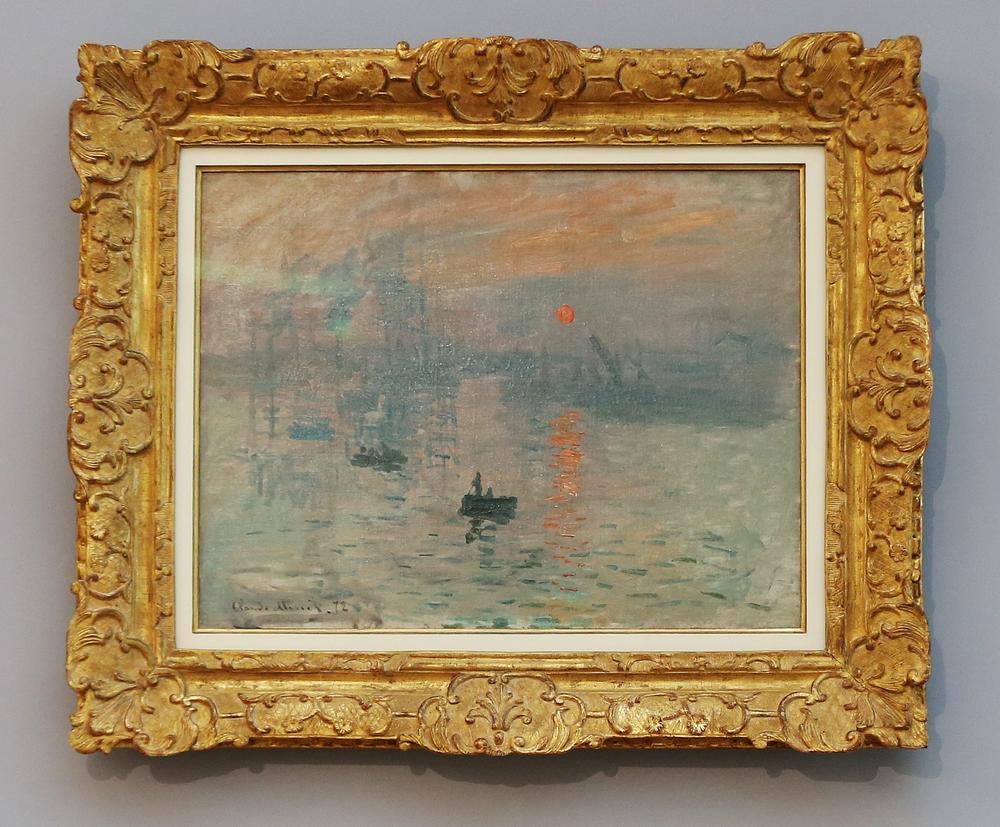 <em></em>Monet's <em>Impression, Sunrise</em> on display during a temporary exhibition at the Museum of Modern Art André Malraux in Le Havre in September 2017.