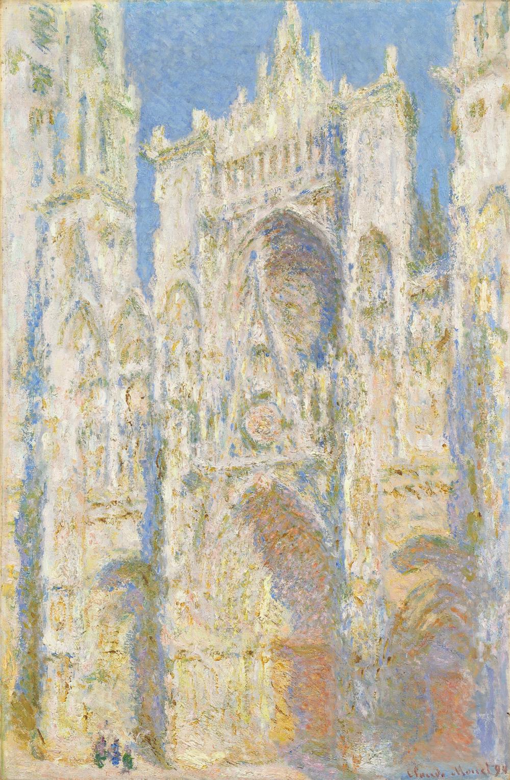 Claude Monet's <em>Rouen Cathedral, West Façade, Sunlight,</em> 1894<em> </em>