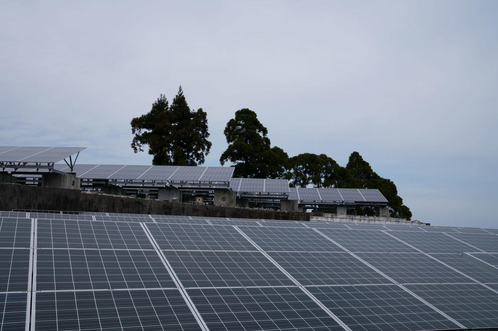 The Endos' solar farm is on the southern Japanese island of Kyushu, as far south as they could drive from Fukushima.
