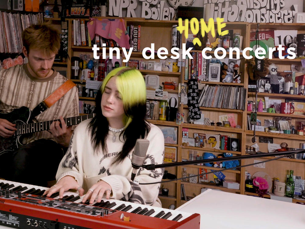 Billie Eilish plays a Tiny Desk (home) concert.
