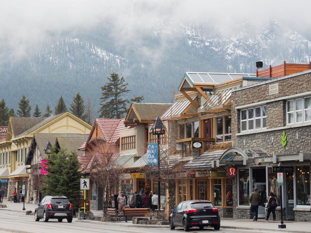 A Kentucky man faces stiff consequences after being charged with breaking Canada's Quarantine Act in Banff, Alberta, in June. The town of Banff is seen here in April 2017.
