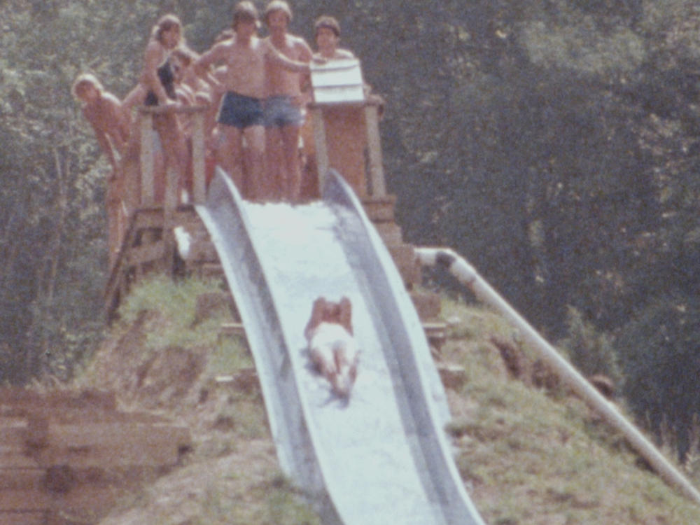 Grainy footage of kids getting ready to fly down dangerous rides is the most striking image in the documentary <em>Class Action Park</em>.