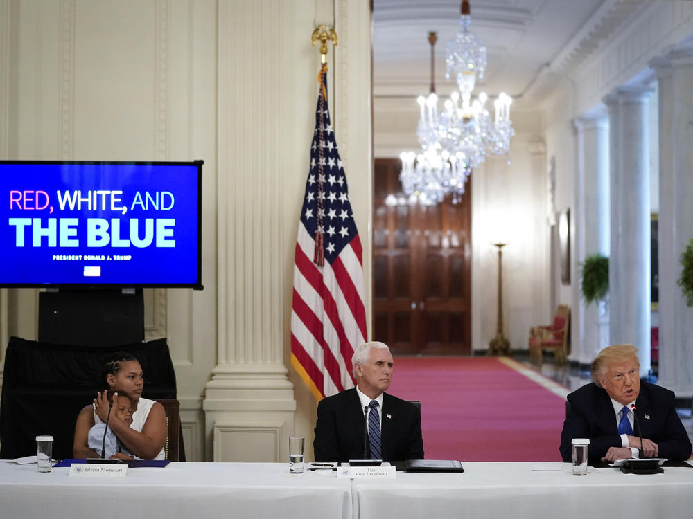 President Trump has responded to a groundswell of demands for policing reforms after officer shootings of unarmed Black men by doubling down on his support for law enforcement.