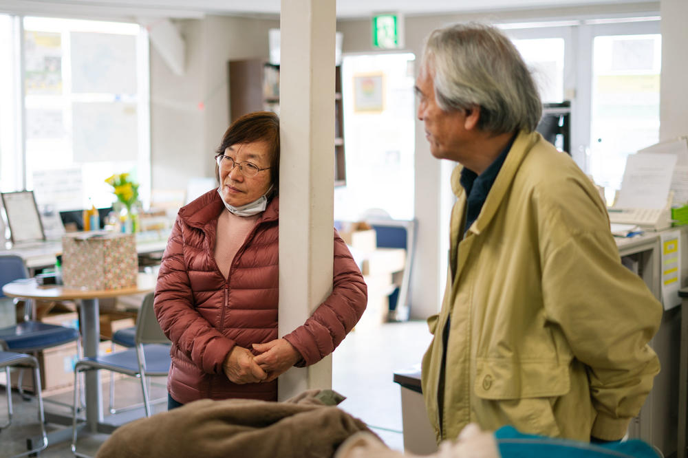 Tomoko and Takenori were forced to evacuate Minamisoma after the disaster, but after five years, they returned to reopen Tomoko's family inn.