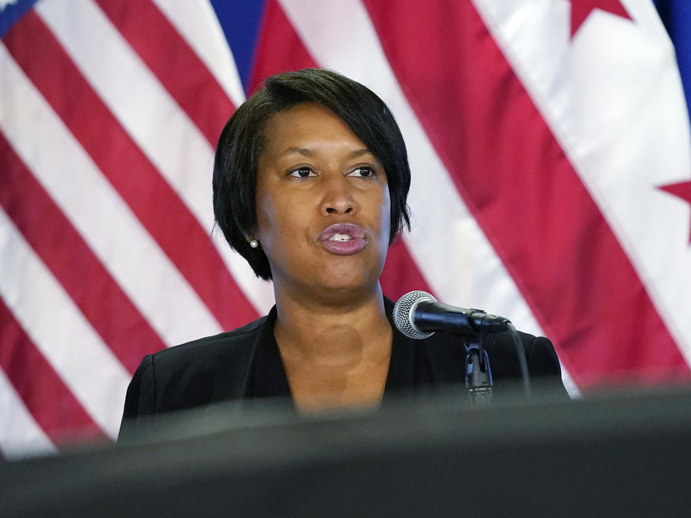 Washington, D.C., Mayor Muriel Bowser said that agitators from elsewhere had arrived in the District, intent on battling police. Bowser is seen here at a press conference earlier this month.