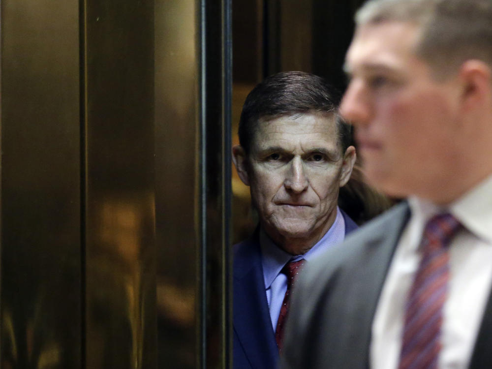 Michael Flynn, here at Trump Tower in December 2016, spent less than a month in the role of President Trump's national security adviser.