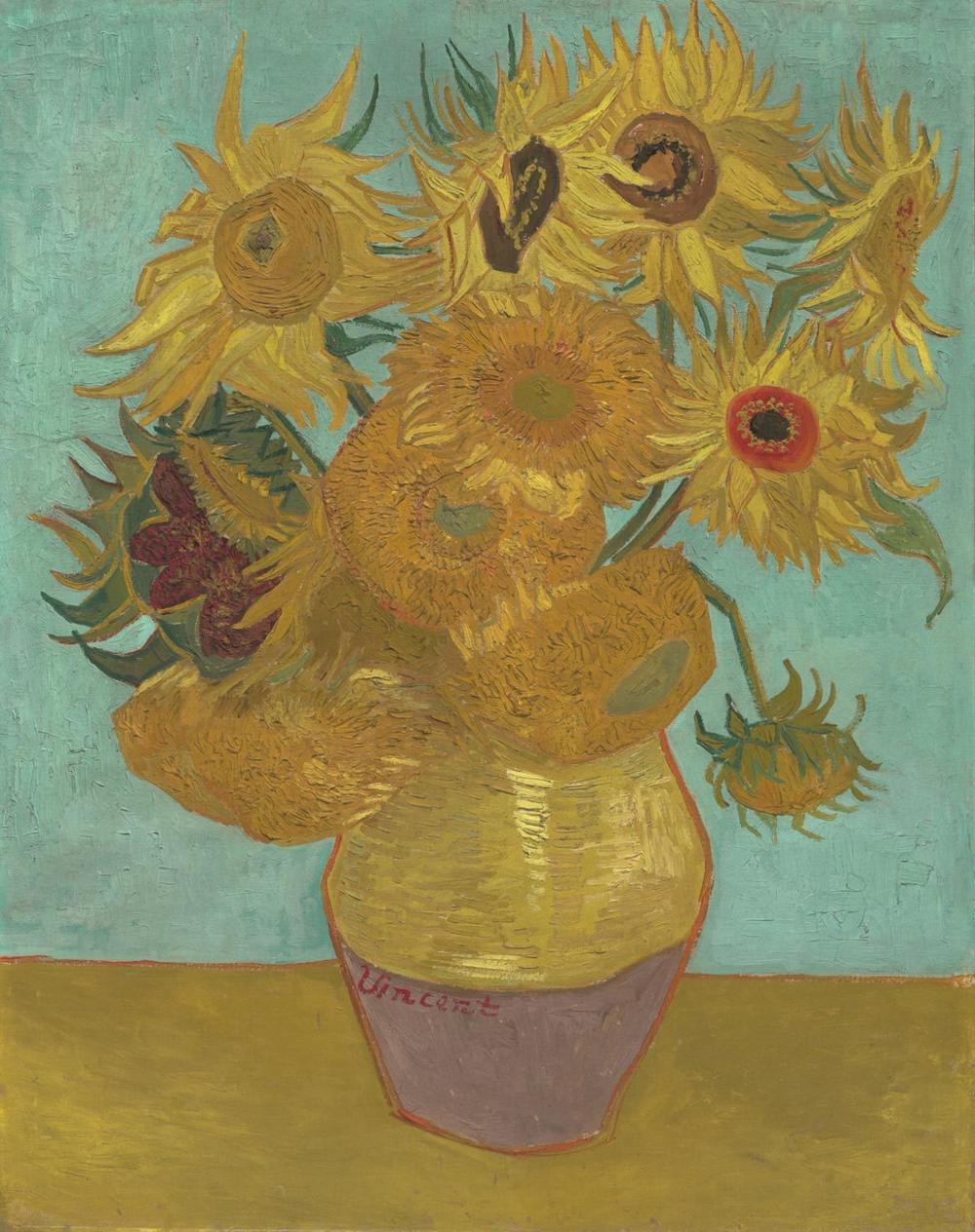 <em>Sunflowers</em>, 1889, by Vincent Willem van Gogh, oil on canvas