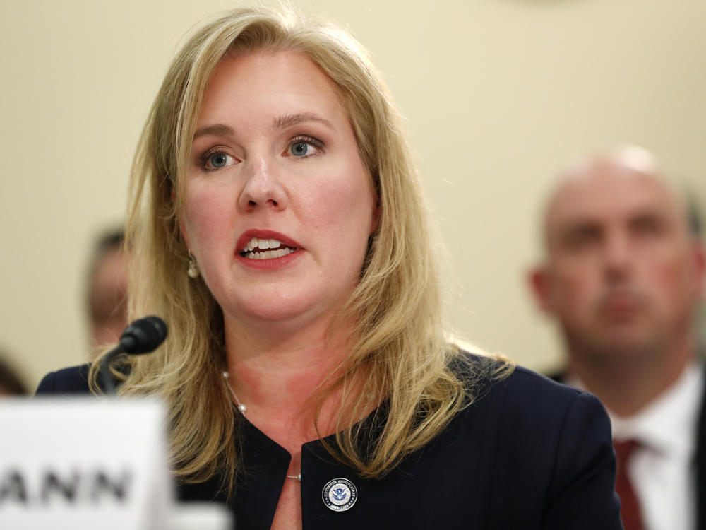Elizabeth Neumann, assistant secretary of counterterrorism and threat prevention at the Department of Homeland Security, testifies at a House subcommittee hearing on confronting white supremacy and the adequacy of the federal response in June 2019.