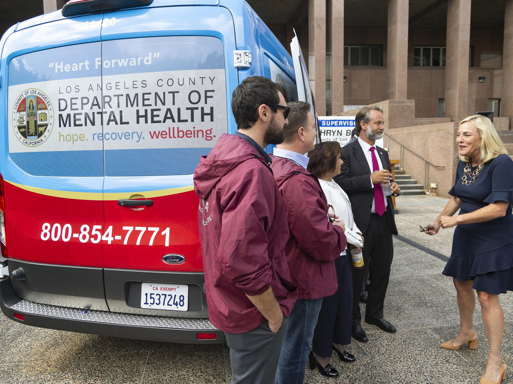 Los Angeles County last fall unveiled one of its 10 Department of Mental Health vans aimed at, among other things, reducing long waiting periods for the transport of individuals experiencing a mental health crisis.