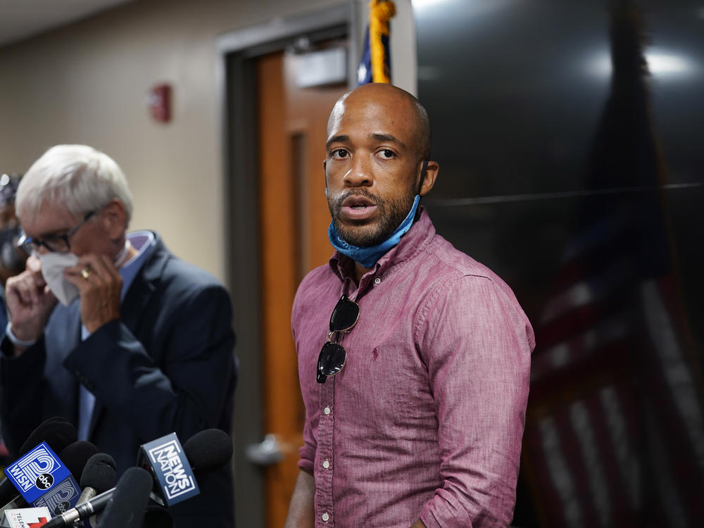 Wisconsin Lt. Gov. Mandela Barnes speaks during a news conference last week in Kenosha, Wis.