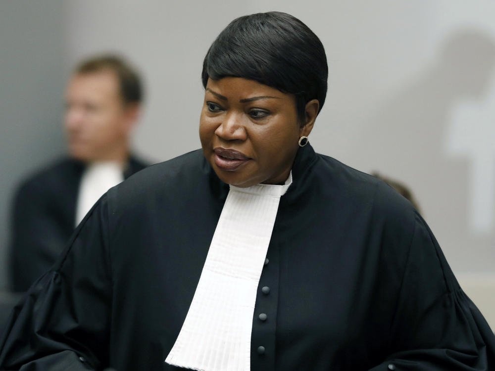 International Criminal Court Chief Prosecutor Fatou Bensouda, seen here in 2018, has been added to the U.S. Treasury's sanctions list. She is leading the court's investigation into alleged U.S. war crimes in Afghanistan.