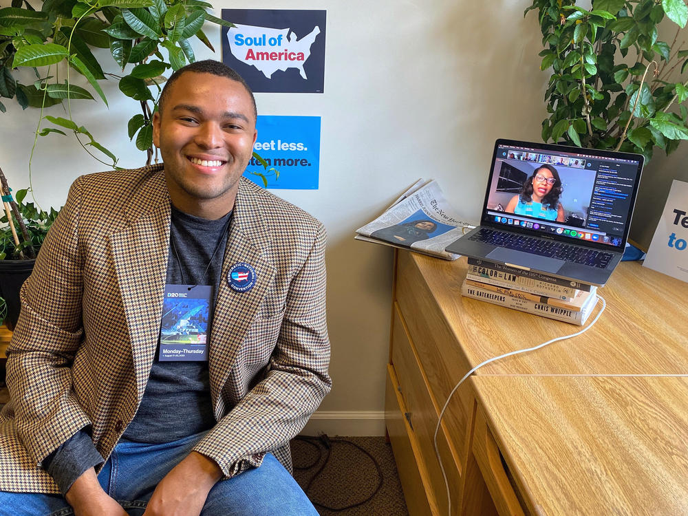 Matt Nowling, a senior at Denison University and interim president of College Democrats of America, is one of many campus activists adjusting to virtual organizing during the pandemic.