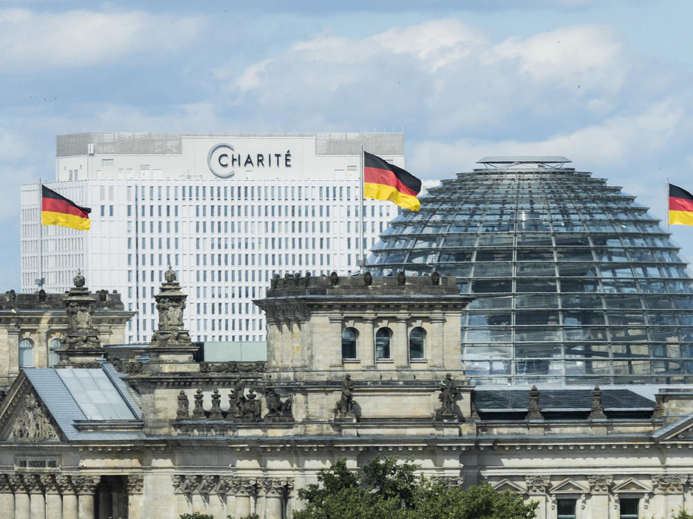 Alexei Navalny was poisoned by a rare nerve agent developed in Russia, German officials say. Navalny, a leading critic of Russian President Vladimir Putin, is being treated in Berlin's Charité hospital, seen here behind the Reichstag.