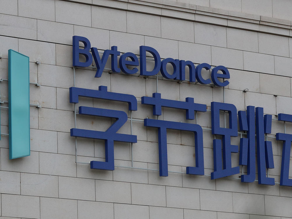 The view outside the Chinese technology company ByteDance in Beijing in August 2020. Trump's executive order outlaws transactions between U.S. citizens and ByteDance. American instructors who work for ByteDance subsidiary GOGOKID said they feel like their jobs are under threat.