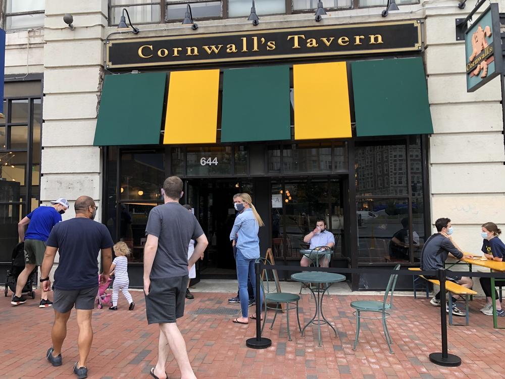 Opening day brings a small bump in business to Cornwall's, mostly from neighborhood regulars. But the initial rush would fizzle out soon after, leaving the family-owned pub just barely covering its costs.