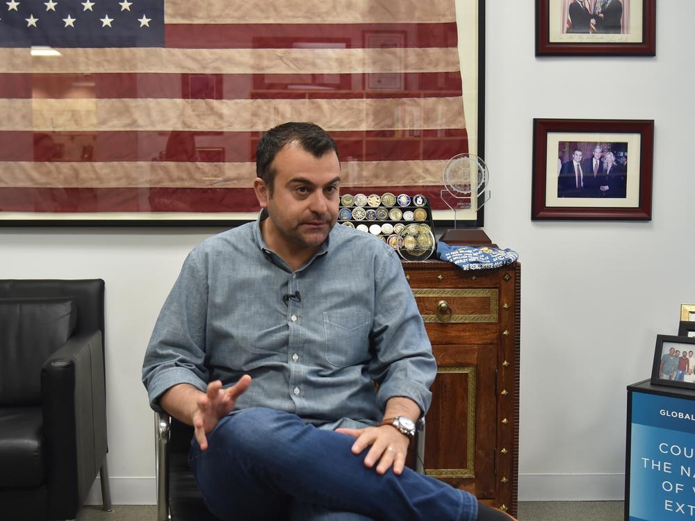 Former FBI Agent Ali Soufan, shown here in New York in 2018, interrogated many al-Qaida suspects after the Sept. 11, 2001 attacks. Soufan's 2011 book on that topic, <em>The Black Banners</em>, included many redactions. A new version was released this week without the redactions.