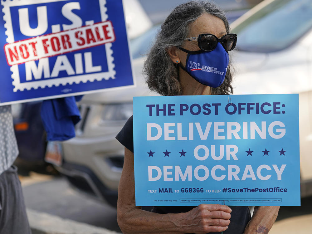 Postmaster General Louis DeJoy says it's his 
