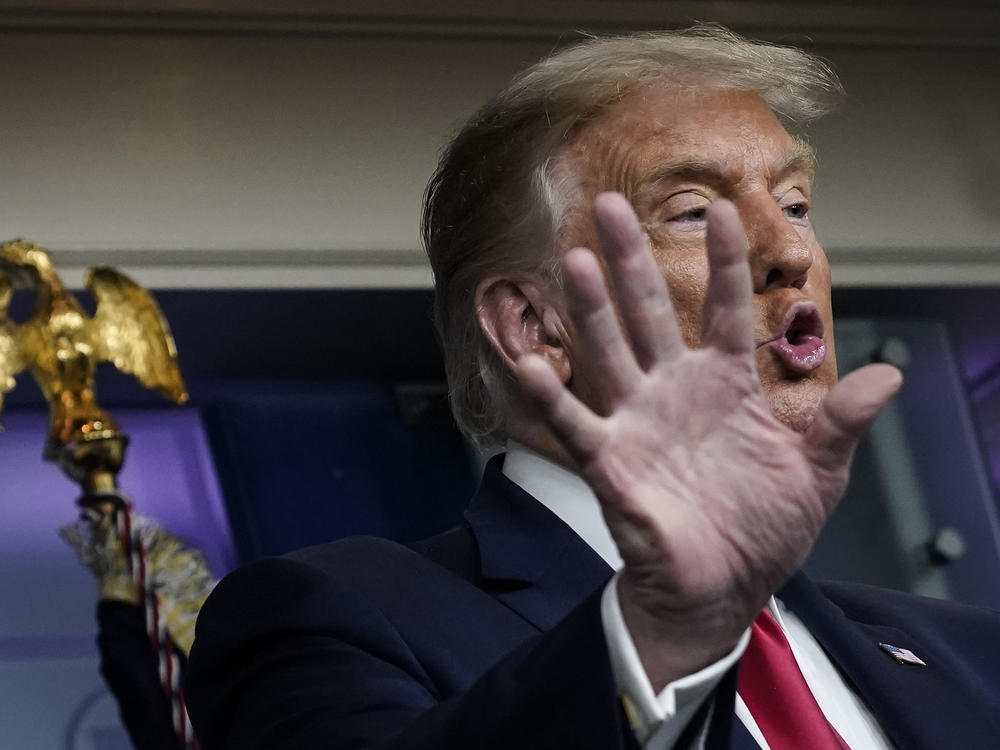 President Trump on Thursday denies that his comments downplaying the severity of the coronavirus to the American public were a 