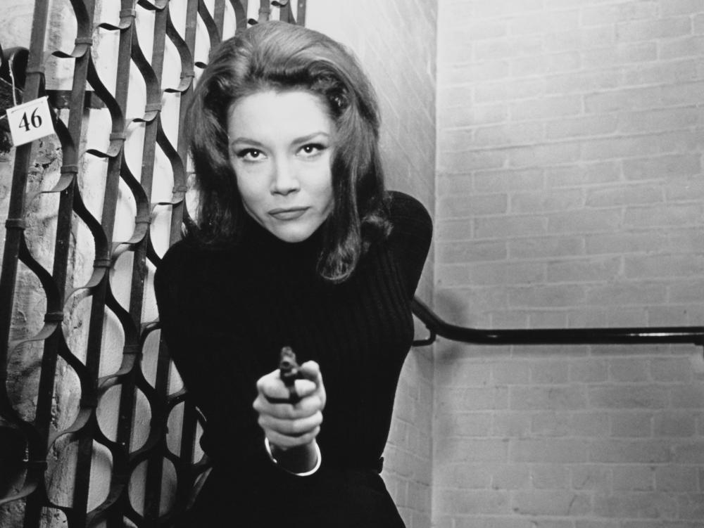 English actor Diana Rigg became widely known in the U.S. for her role as Emma Peel in the 1960s TV series <em>The Avengers</em>. She died Thursday in her home in London.