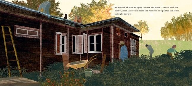 <em>The House by the Lake: The True Story of a House, Its History, and the Four Families Who Made It Home,</em> by Thomas Harding. Illustrated by Britta Teckentrup.