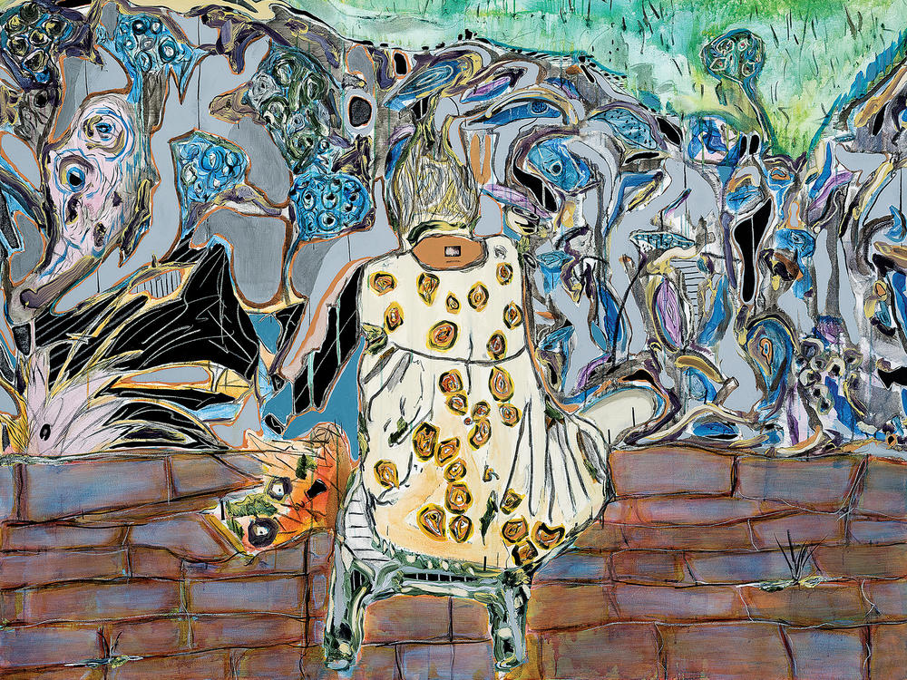 Manuel Mathieu named his 2017 painting of his grandmother <em data-stringify-type=