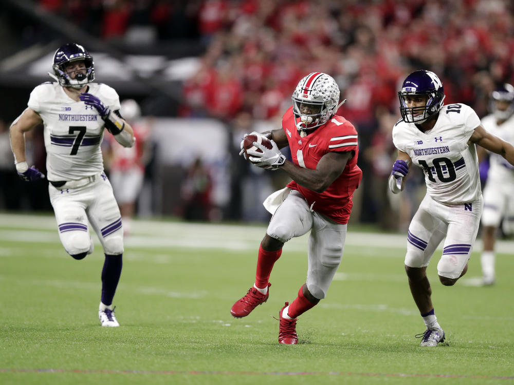 The Big Ten will return to football next month. The conference represents programs such as Ohio State and Northwestern, shown here during a 2018 game.
