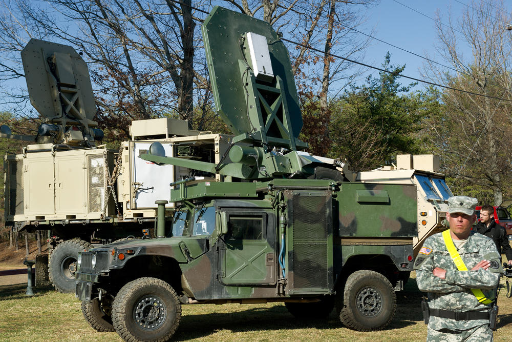 The Active Denial System, or ADS, is mounted on a truck, and when it is aimed at an individual it gives the unpleasant sensation of heat or burning on the skin.