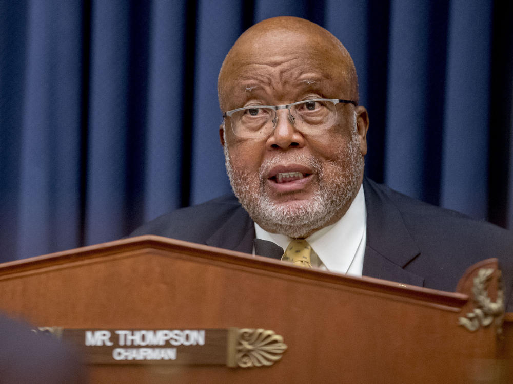 Chairman Rep. Bennie Thompson, D-Miss., at a hearing on July 22. He was not pleased with the Department of Homeland Security on Thursday.