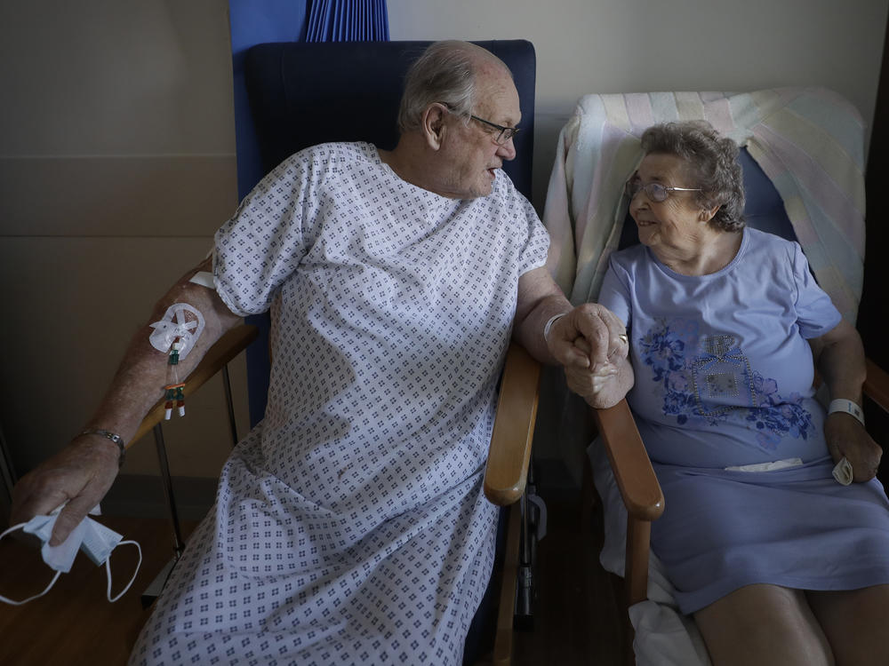 English coronavirus patients George Gilbert, 85, and his wife, Domneva Gilbert, 84, were part of a clinical trial that included Eli Lilly & Co.'s baricitinib.