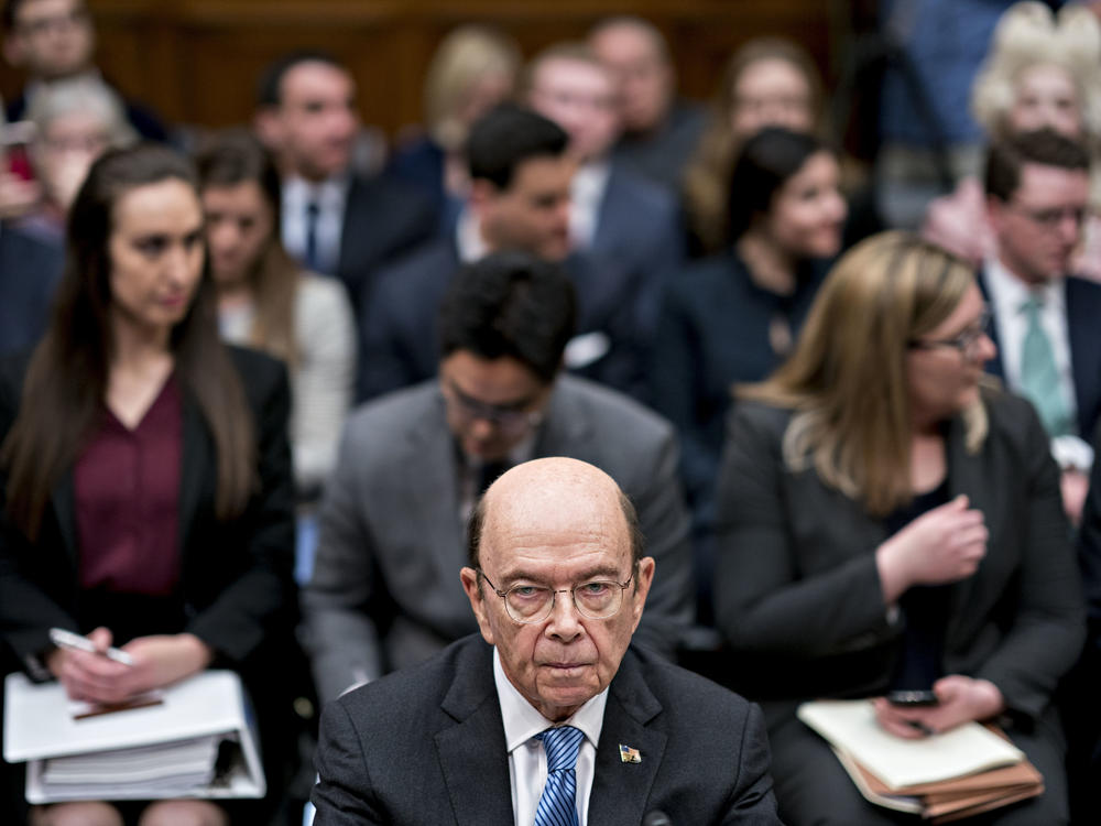 Commerce Secretary Wilbur Ross, who oversees the Census Bureau, waits for a House Oversight and Reform Committee hearing to begin in Washington, D.C., in 2019. In July, Ross directed bureau officials to speed up the 2020 census to end counting a month early, on Sept. 30.